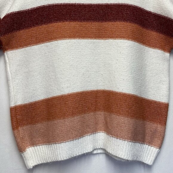 ROXY Real Groove Knit Striped Crew-Neck Pullover Sweater Women XL Multicolor - Picture 11 of 16